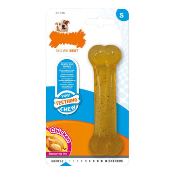 Žvečilna igrača za pse Nylabone Velikost M Piščanec Termoplastična Psički