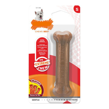 Žvečilna igrača za pse Nylabone Dura Chew Bacon Velikost S Najlon