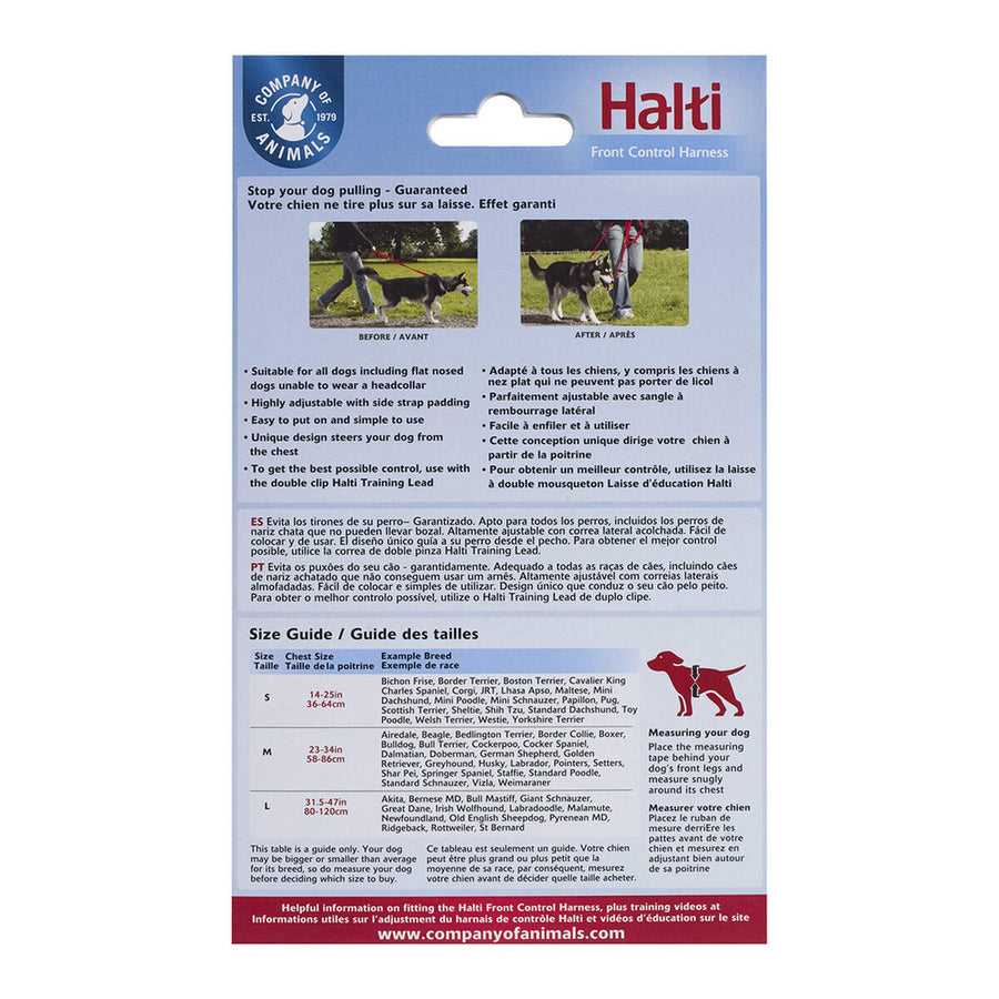 Pas za psa Company of Animals Halti Črn/Rdeč L (80-120 cm)