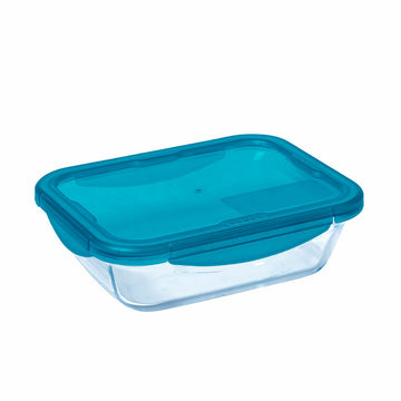 Posoda za živila Pyrex Cook & Go Kristal Modra (0,8 L)