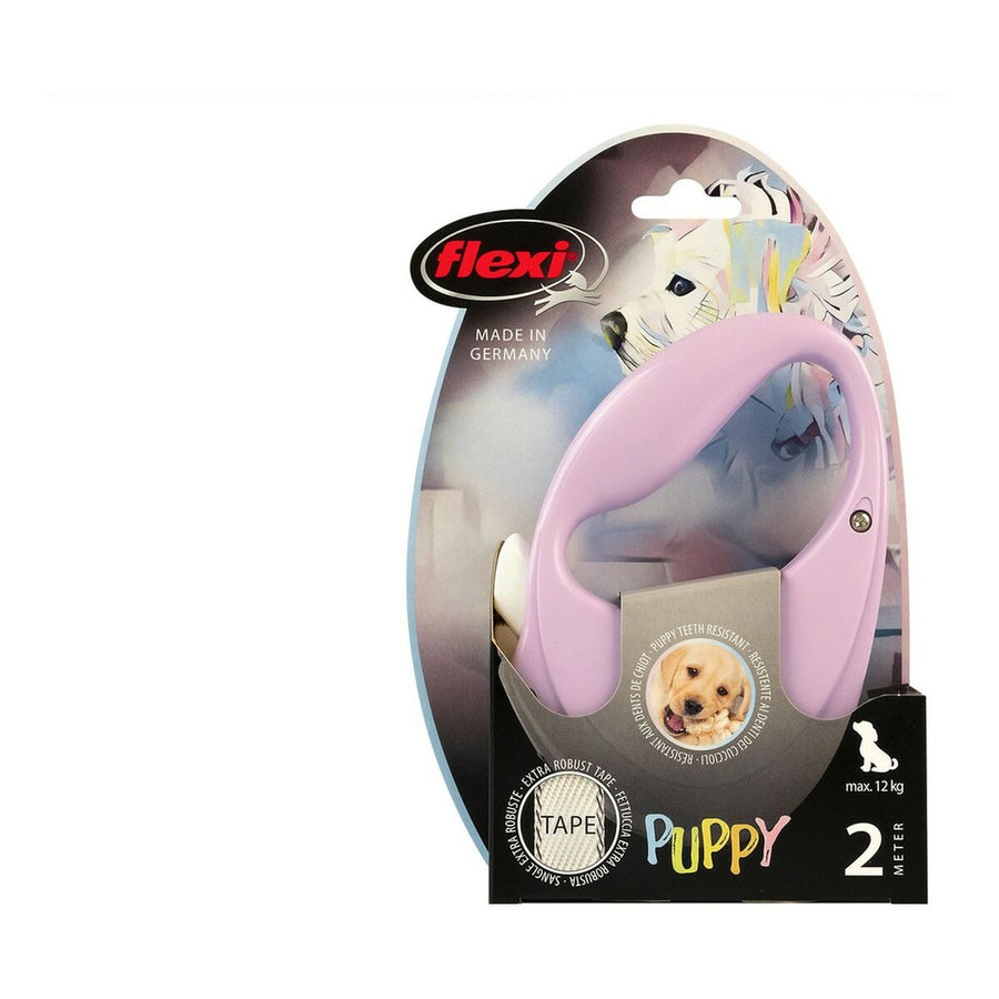 Pasji svinec Flexi Puppy 2 m Roza