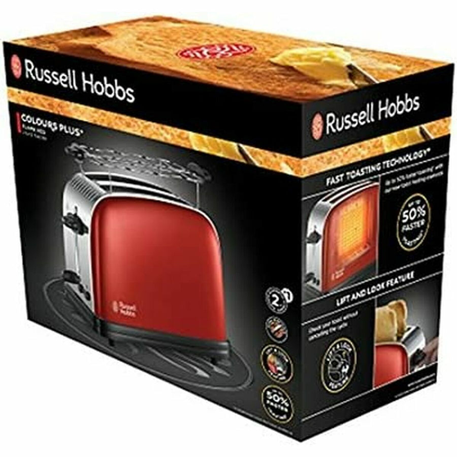 Toaster Russell Hobbs Colours Plus+ Flame Red 1670 W