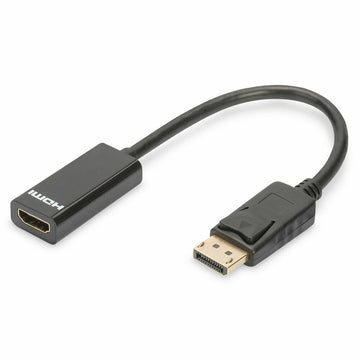 Adapter DisplayPort v HDMI Digitus AK-340400-001-S Črna 15 cm
