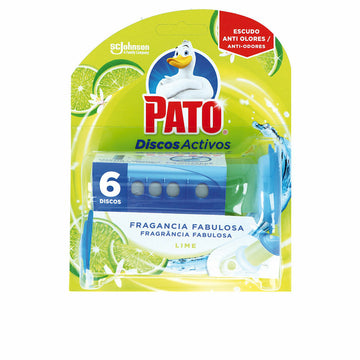 Toilet air freshener Pato Discos Activos Lime 6 kosov Razkužilo