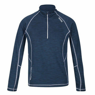 Moška Majica z Dolgimi Rokavi Regatta Yonder Half-Zip Temno modra