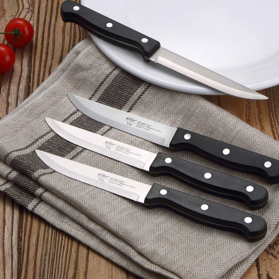 Set nožev Masterpro Gourmet Nerjaveče jeklo (12,5 cm) (6 Kosi)