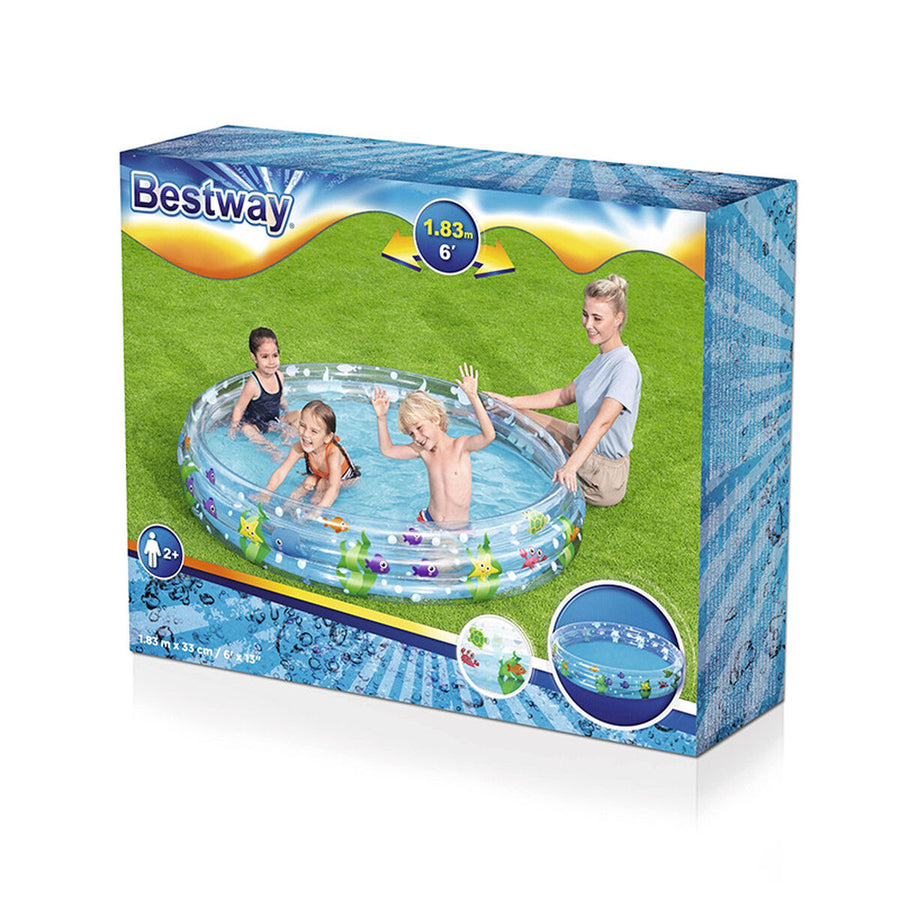 Napihljiv bazen za otroke Bestway Morski 183 x 33 cm