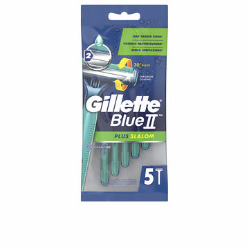 Brivnik za enkratno uporabo Gillette Blue II Plus Slalom 5 kosov