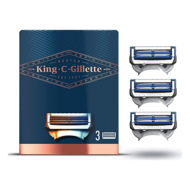Polnilo za podlago za make-up King C Gillette Gillette King (3 uds)