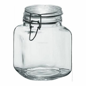 Stekleni kozarec Borgonovo Prozorno Hermetična (1,7 L) (12 x 12 x 17 cm)