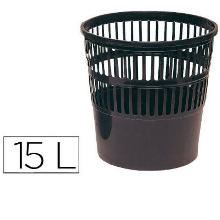 Posoda za smeti Q-Connect KF15149 Črna Plastika 15 L