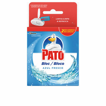 Toilet air freshener Pato Agua Azul 2 x 40 g Razkužilo Blok