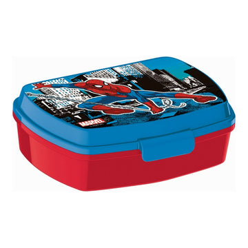 Plastična posoda za sendvič Spider-Man Great power Modra Rdeča 17 x 5.6 x 13.3 cm