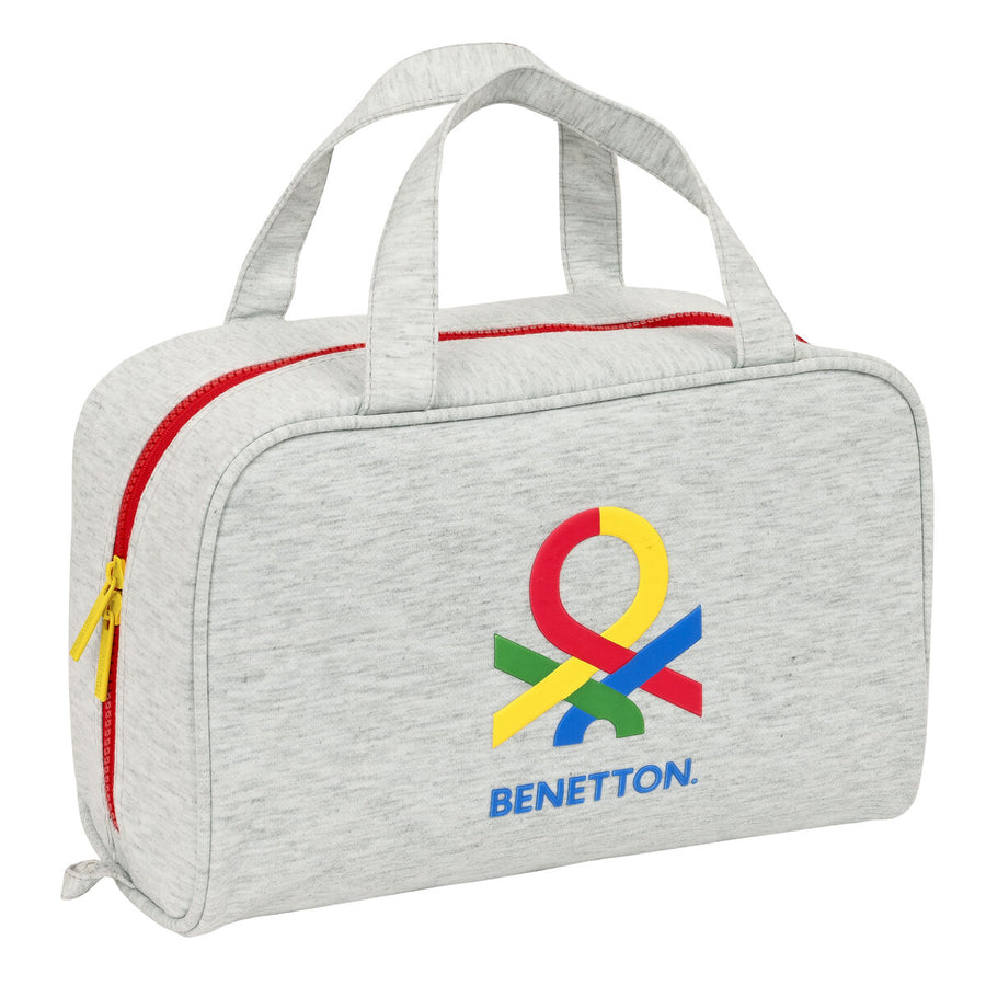 Toaletna torbica za šolo Benetton Pop Siva (31 x 14 x 19 cm)