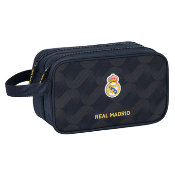 Potovalna kozmetična torba Real Madrid C.F. Mornarsko modra Športni 26 x 15 x 12.5 cm