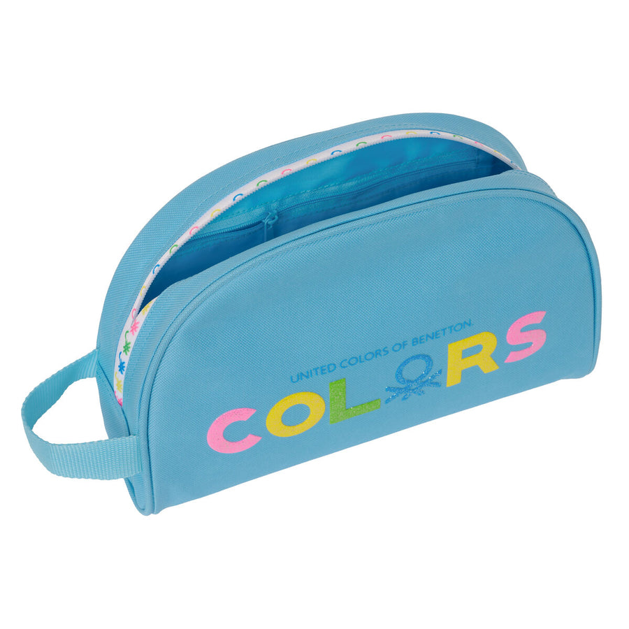 Toaletna torbica za šolo Benetton Spring Nebesno modra 28 x 18 x 10 cm