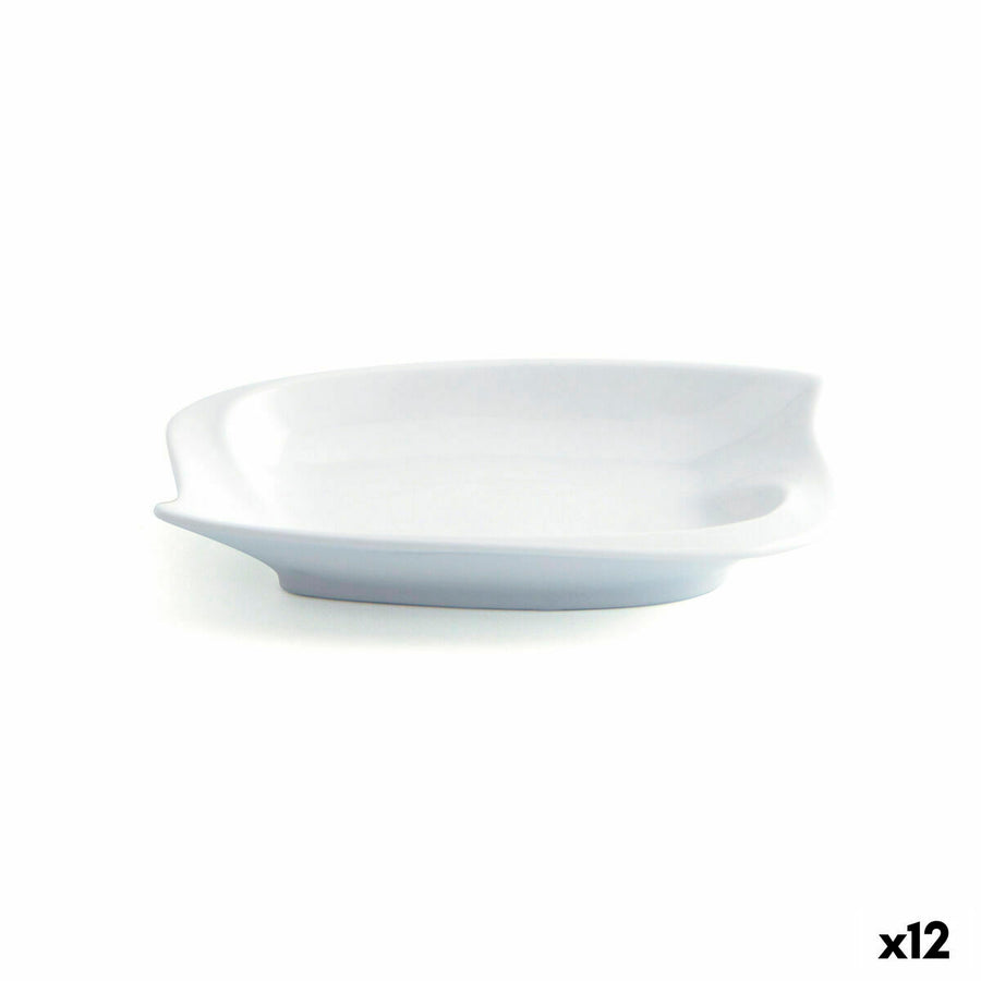 Krožnik Quid Gastro Fun Majhen Bela Keramika 15,5 x 10 cm (12 kosov) (Pack 12x)