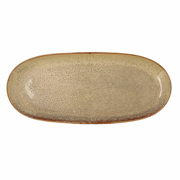 Krožnik Bidasoa Ikonic Keramika Rjava (36 x 16 cm) (Pack 2x)