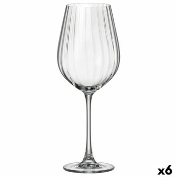 Vinski kozarec Bohemia Crystal Optic Prozorno 650 ml 6 kosov