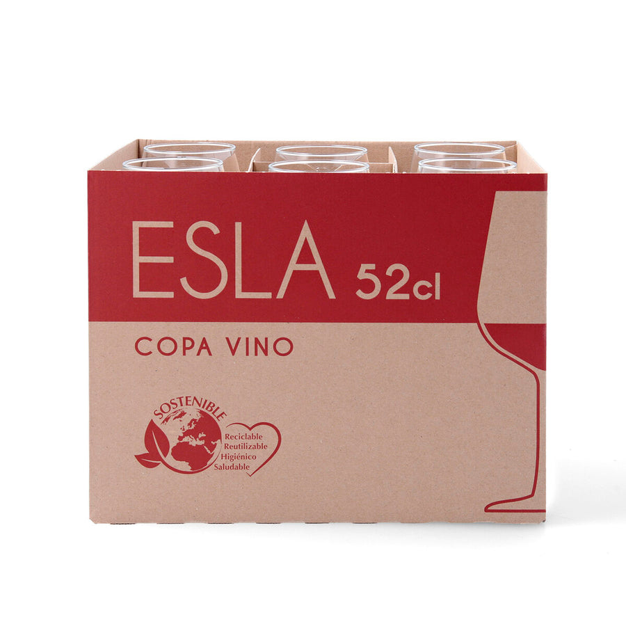 Vinski kozarec Esla Prozorno 520 ml (6 kosov)