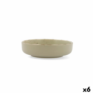 Globok Krožnik Quid Duna Zelena Keramika 18,5 x 5,3 cm (6 kosov)