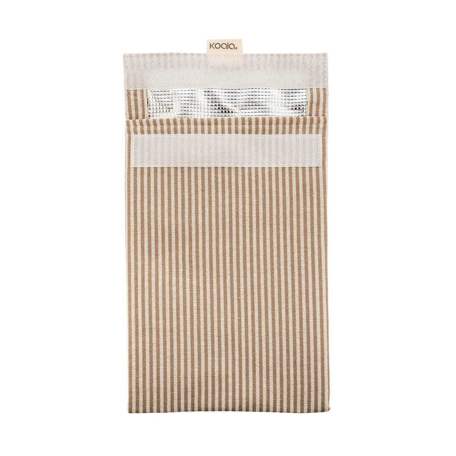 Škatla za Sendviče Koala Eco Friendly Bež Tekstil 26 x 17,5 cm Črtasto (12 kosov)
