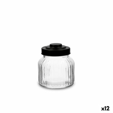 Kozarec za shranjevanje Quid Maison Prozorno Steklo 500 ml (12 kosov)