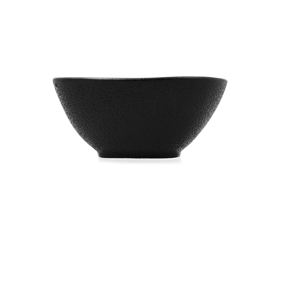Skleda Bidasoa Fosil Črna Keramika Kvadraten 14 X 13,9 X 6,8 CM (9 kosov)
