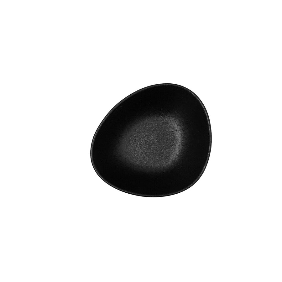 Skleda Bidasoa Fosil Črna Keramika Ovalno 14 x 12,4 x 4,8 cm (12 kosov)