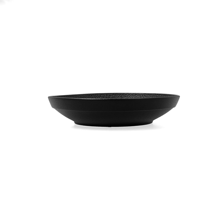 Globok Krožnik Bidasoa Fosil Bela Črna Keramika 21 x 21 x 4,7 cm (6 kosov)