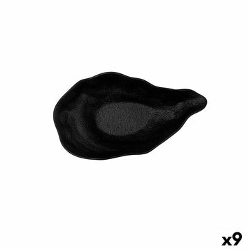 Skleda Bidasoa Fosil Črna Keramika 25,6 x 14,5 x 6 cm (9 kosov)