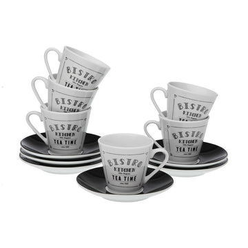 Komplet 6 Lončkov za Kavo Versa Bistro Porcelan