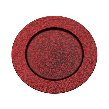Podkrožnik Versa Rdeča polipropilen 33 x 33 cm