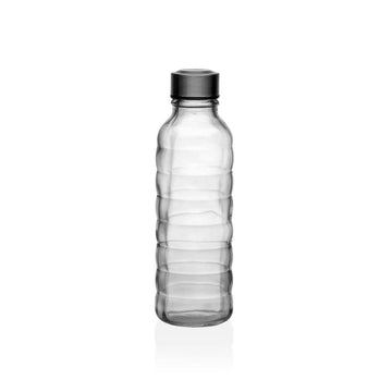 Steklenica Versa 500 ml Prozorno Steklo Aluminij 7 x 22,7 x 7 cm