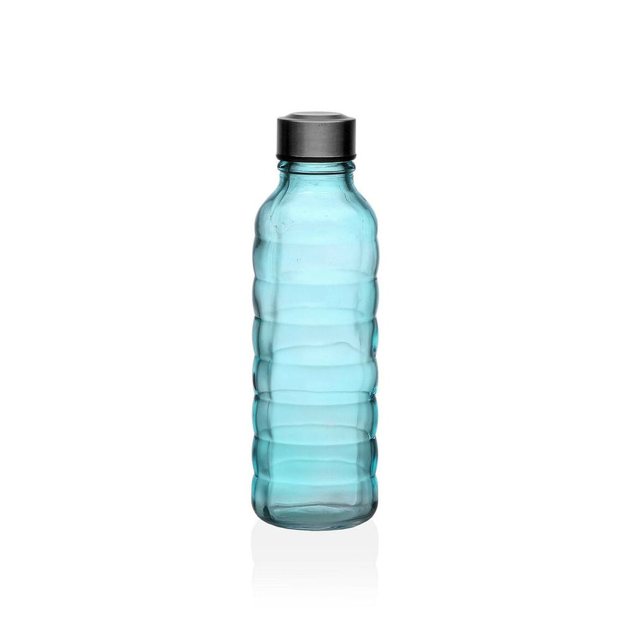 Steklenica Versa 500 ml Modra Steklo Aluminij 7 x 22,7 x 7 cm