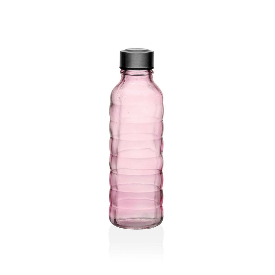 Steklenica Versa 500 ml Roza Steklo Aluminij 7 x 22,7 x 7 cm