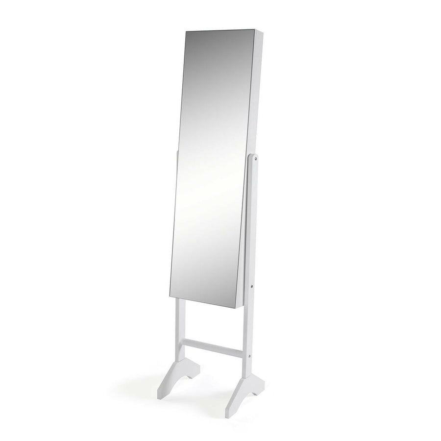 Stensko ogledalo Versa Bela Ogledalo Les MDF Minimalist 33,5 x 153 x 35,2 cm