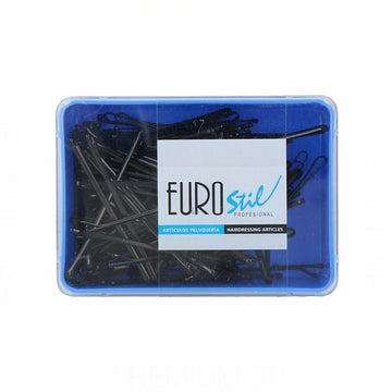Sponke za lase Eurostil Clips Negro 70 mm