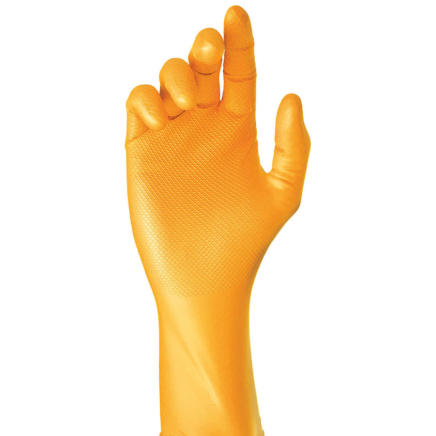 Rokavice za enkratno uporabo JUBA Grippaz Škatla Brez praška Oranžna Nitril (50 kosov)