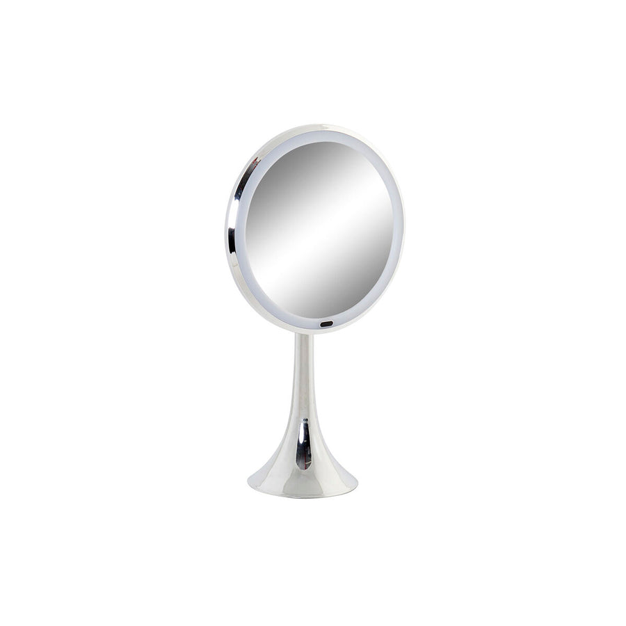 Povečevalno Ogledalo z LED Osvetlitvijo DKD Home Decor Srebrna Kovina 20 x 11 x 37 cm