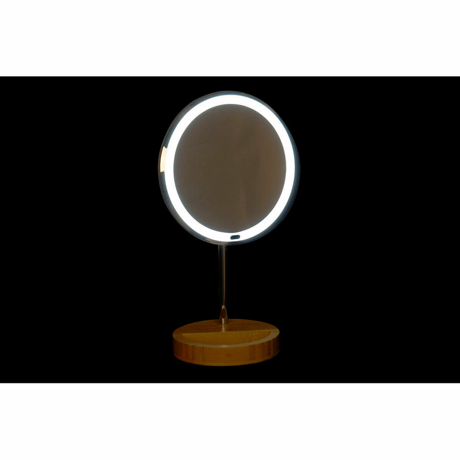 Povečevalno Ogledalo z LED Osvetlitvijo DKD Home Decor Srebrna 20 x 14 x 34 cm