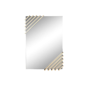 Stensko ogledalo Home ESPRIT Zlat Kristal Železo 63 x 6 x 93 cm