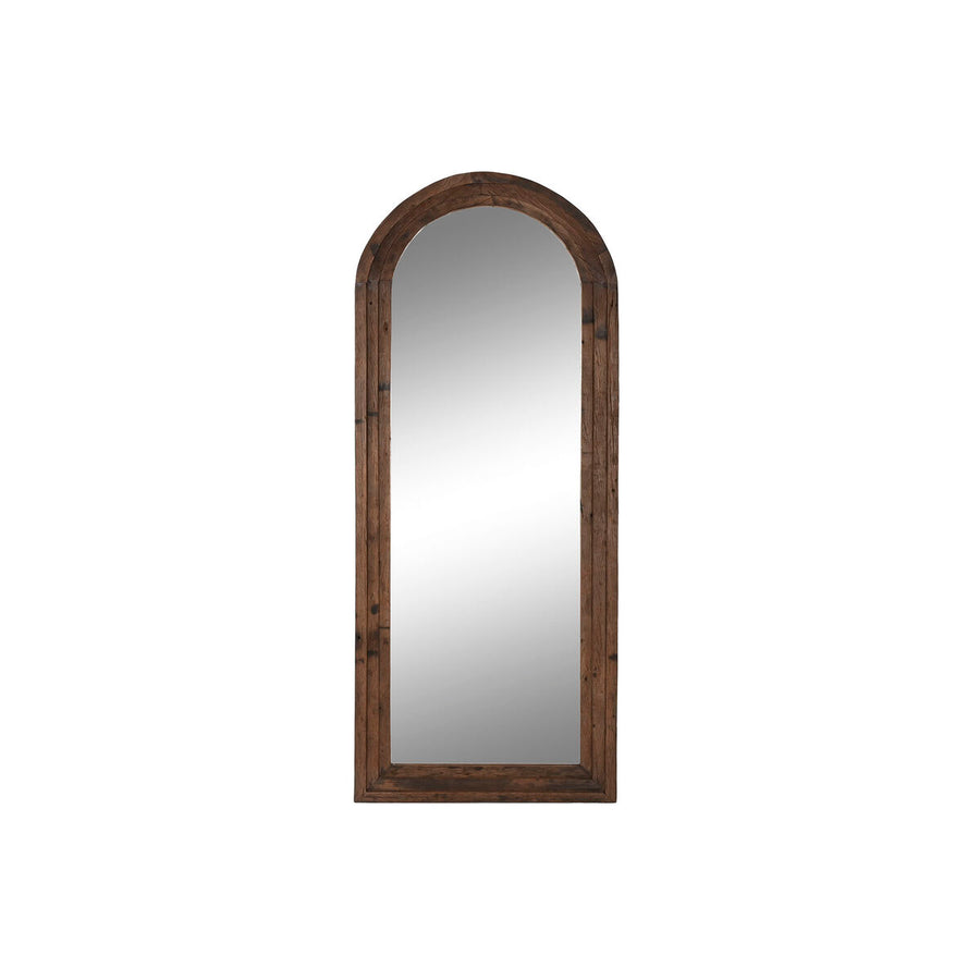 Stensko ogledalo Home ESPRIT Rjava Recikliran les Alpino 85 x 4 x 207 cm