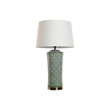 Svetilka namizna Home ESPRIT Bela Zelena Zlat Keramika 50 W 220 V 40 x 40 x 69 cm