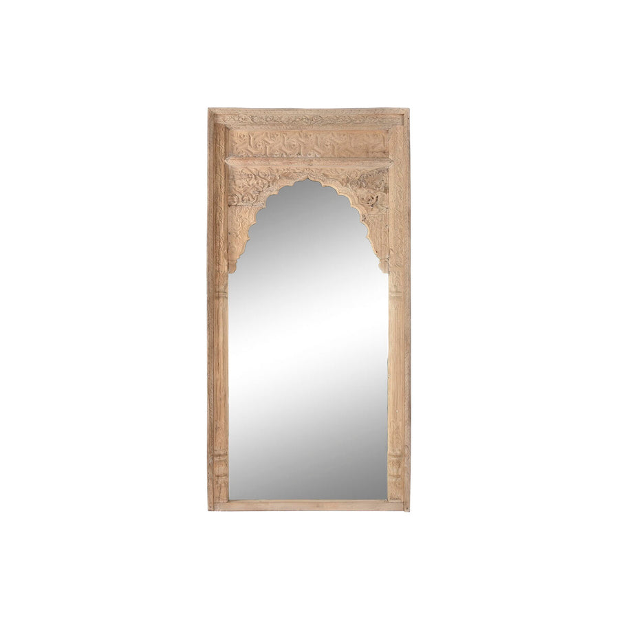 Stensko ogledalo Home ESPRIT Rjava Les 102 x 11 x 203 cm