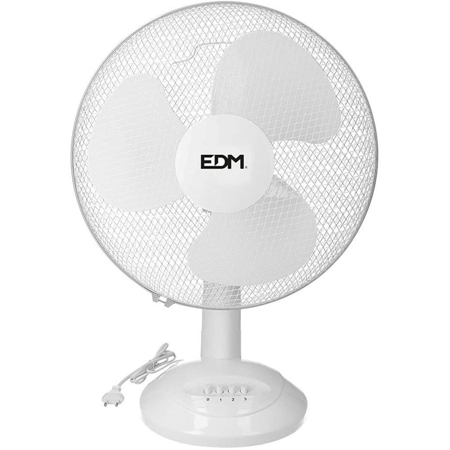 Namizni ventilator EDM Ø 40 x 61 cm Bela 45 W