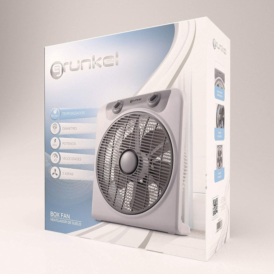 Talni ventilator Grunkel BOX FAN 45 W Siva