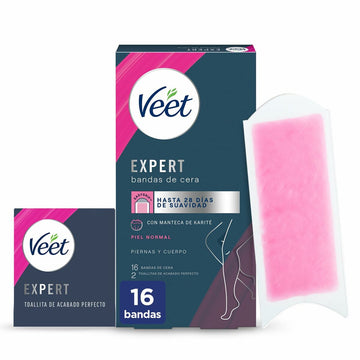 Depilacijski trakovi za telo Veet Expert (16 kosov)