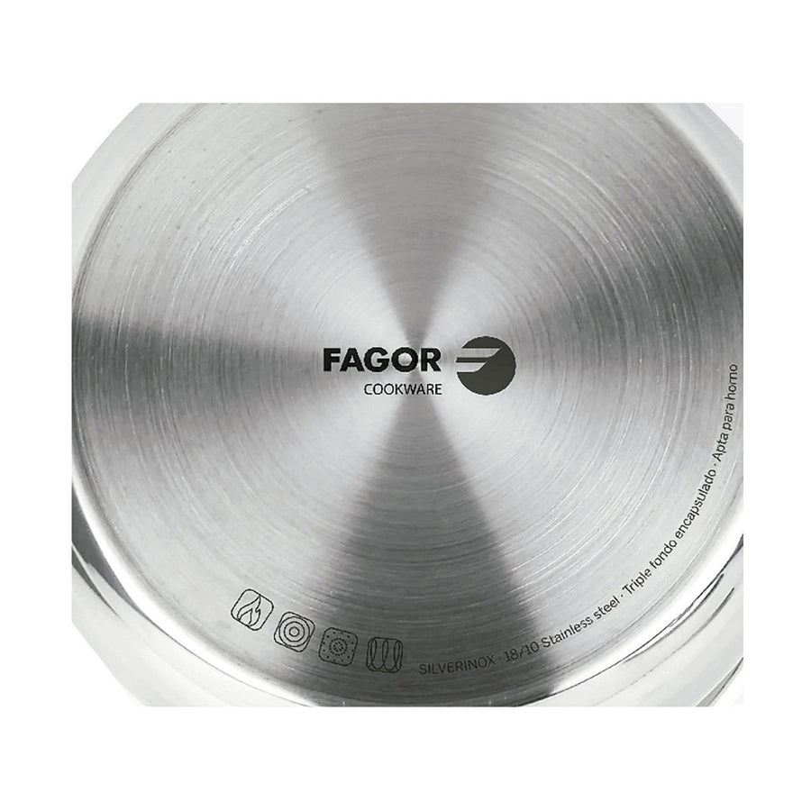 Ponev s pokrovom FAGOR Nerjaveče jeklo 18/10 Chrome (Ø 20 cm)
