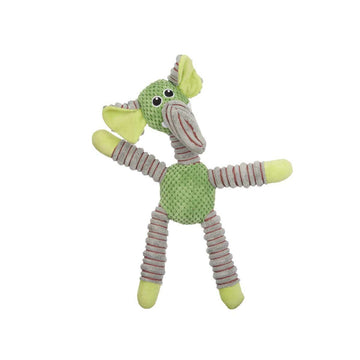 Igrača za pse Zelena Siva Slon 32 x 40 x 18 cm Plišasta igrača z zvokom